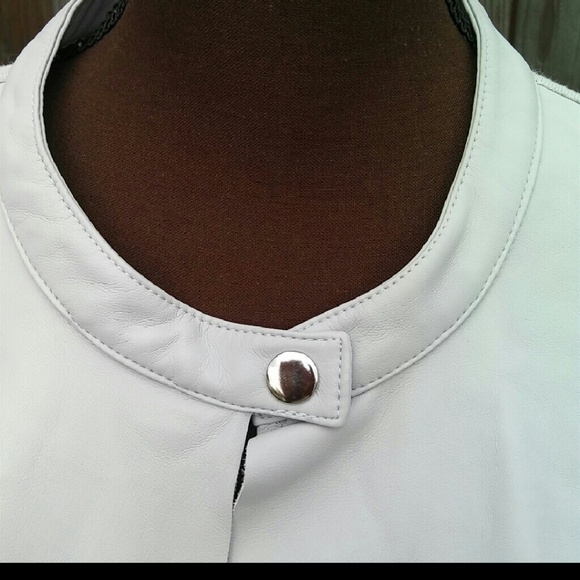 Alfani faux leather and linen jacket size Medium - Picture 5 of 6